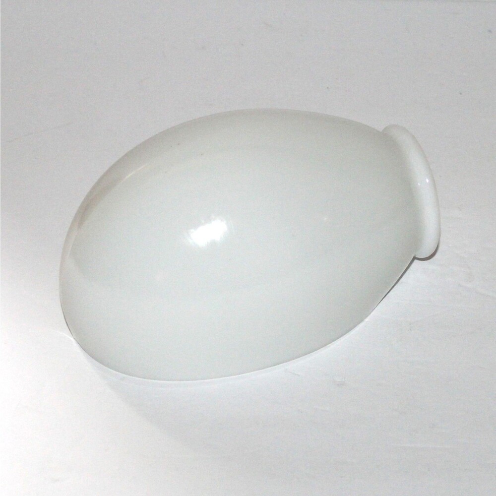 Vintage Art Deco milk glass white Sconce Light Shade gooseneck